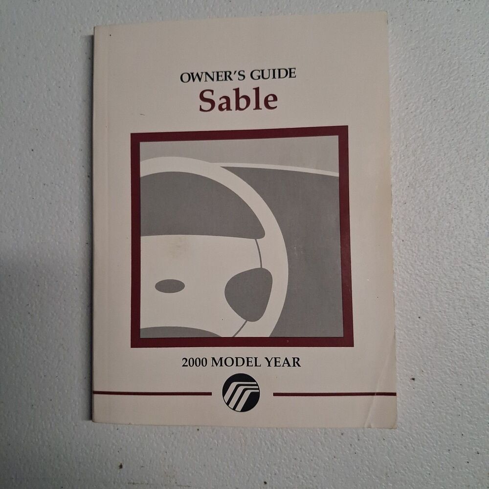 2000 MERCURY SABLE FACTORY ORIGINAL OWNERS MANUAL FOR GLOVE BOX